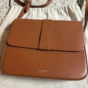 Ateliers Auguste Monceau Tan Leather Crossbody Bag